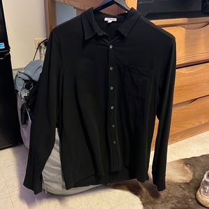 James Perse, Black long sleeve collared shirt